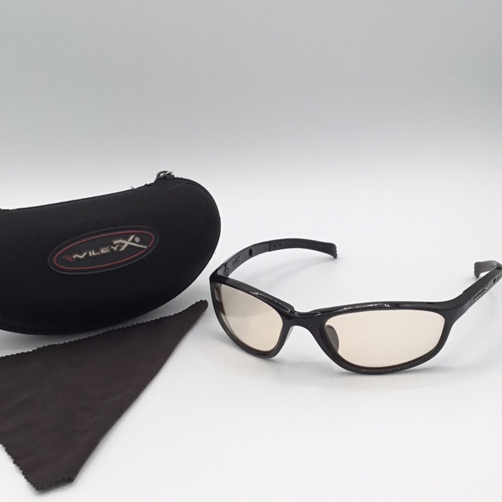 Wiley X Vintage Clear Lens Glasses, Black Frame